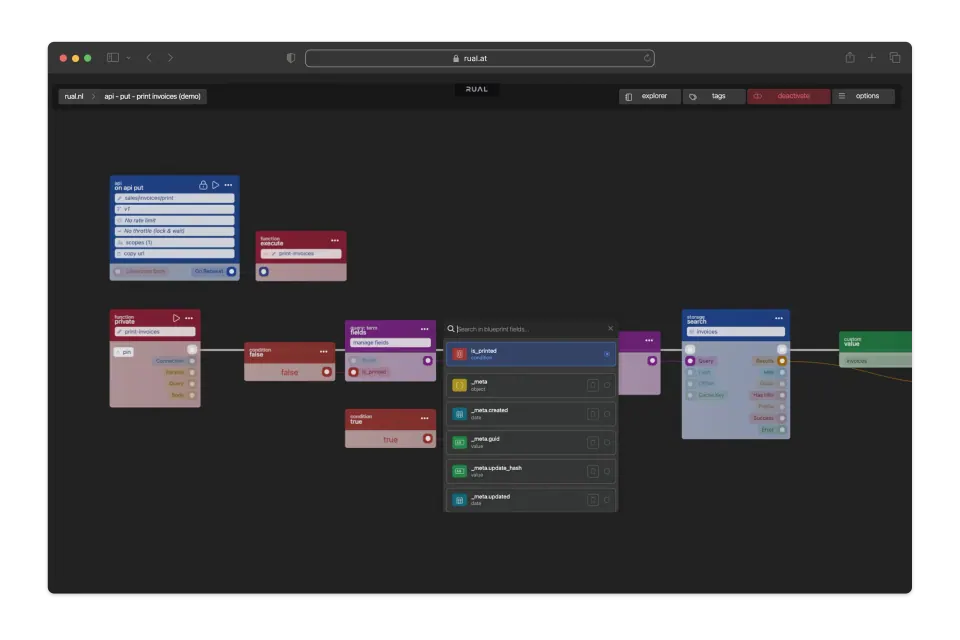 RUAL Flow Editor