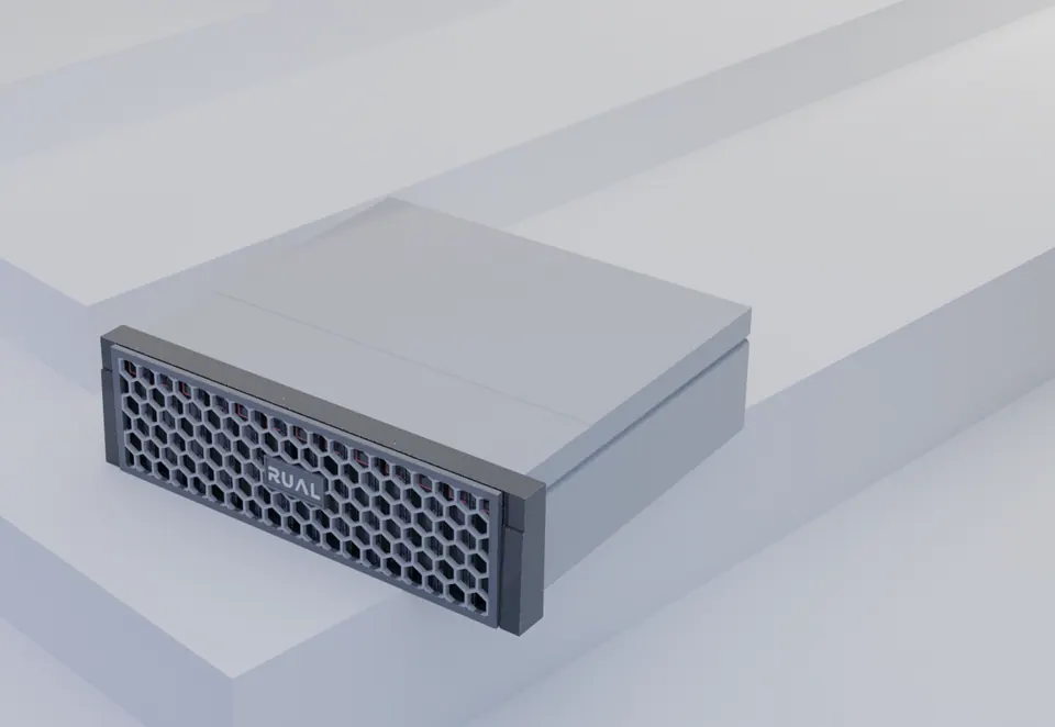 De server waarop een Intermediate-licentie draait